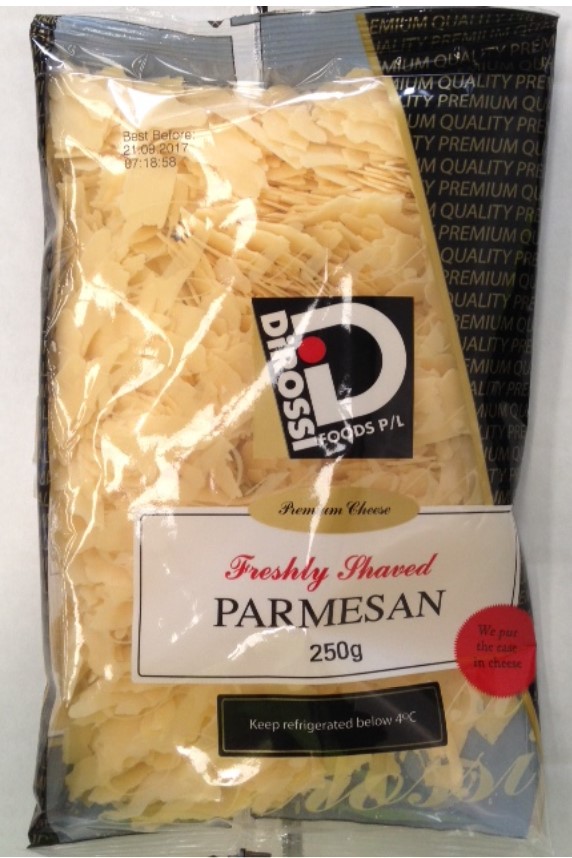 DIROSSI SHAVED PARMESAN CHEESE 250G